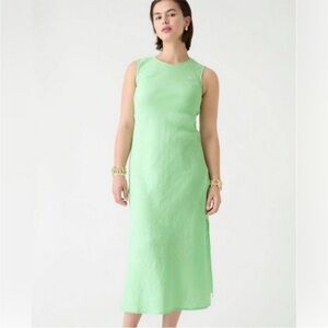 Elegant Green Sleeveless Dress